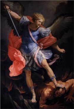 The Archangel Michael defeating Satan - Guido Reni The Archangel Michael defeating Satan - Guido Reni