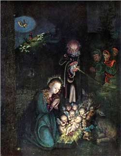 Nativity (Holy Night, Christmas) - Lucas Cranach the Elder