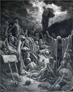 The Vision of the Valley of Dry Bones - Gustave Dore