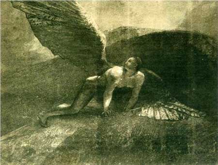 Fallen Angel - Odilon Redon