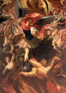 Archangel Michael in Combat With Lucifer - Antonio Maria Viani