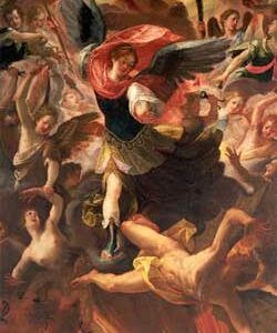 Archangel Michael in Combat With Lucifer - Antonio Maria Viani
