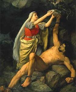 Loki and Sigyn - Marten Eskil Winge