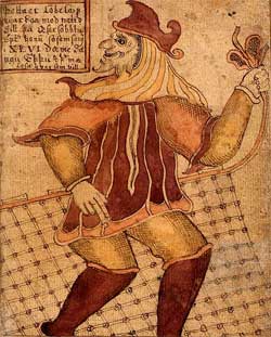 Loki - 18th century Icelandic manuscript - Artist Unknown