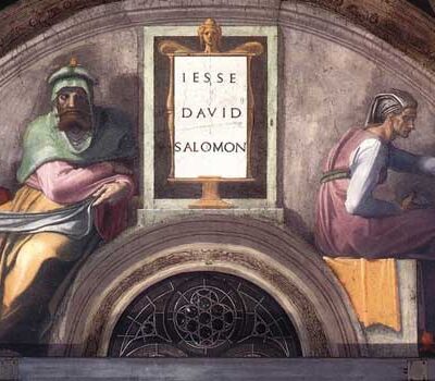 The Ancestors of Christ: David, Solomon - Michelangelo