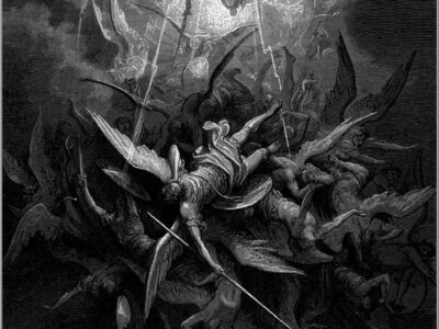 Hell Receiving Fallen Angels - Paradise Lost Illustration - Gustave Dore