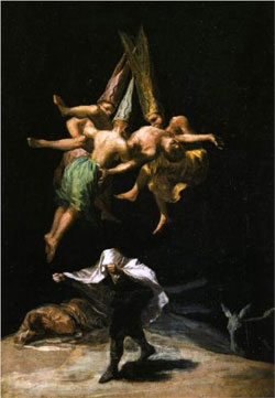 Witches in the Air - Francisco Goya