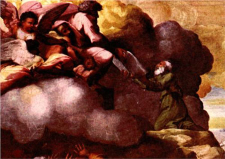 Moses Receiving the Tablets of the Law - Raphael Moses Receiving the Tablets of the Law - Raphael