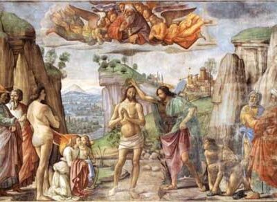 Baptism of Christ - Domenico Ghirlandaio