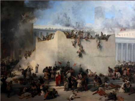 Destruction of the Temple of Jerusalem - Francesco Hayez Destruction of the Temple of Jerusalem - Francesco Hayez