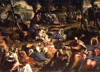 The Jews in the Desert - Tintoretto