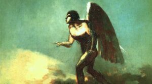 The Winged Man (The Fallen Angel) - Odilon Redon