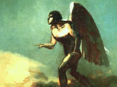 The Winged Man (The Fallen Angel) - Odilon Redon