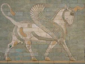 Winged bull - Palace of Darius I - Susa, Iran