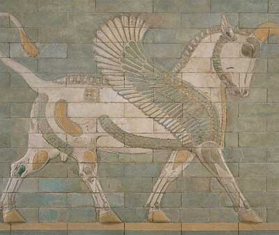 Winged bull - Palace of Darius I - Susa, Iran