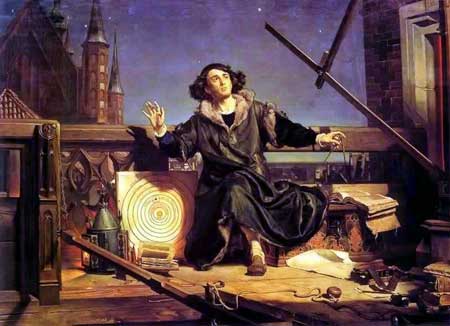 Copernicus in the tower at Frombork - Jan Matejko