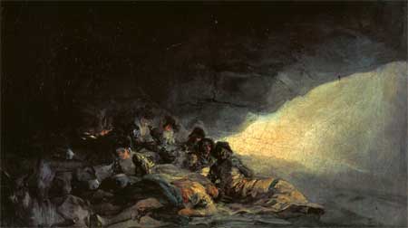 Vagabonds Resting in a Cave - Francisco Goya
