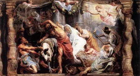 The Victory of Eucharistic Truth over Heresy - Peter Paul Rubens