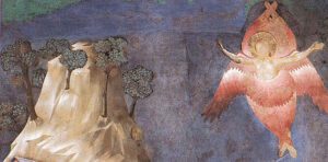 St. Francis' vision of a seraph - Giotto di Bondone (1267–1337)