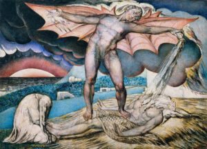 Satan smiting Job with boils - William Blake