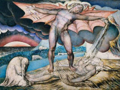 Satan smiting Job with boils - William Blake