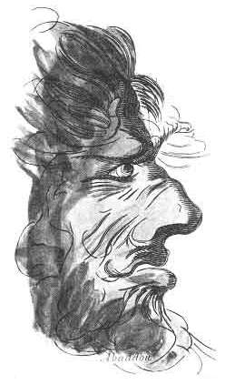 Abaddon's Face from Francis Barrett's The Magus
