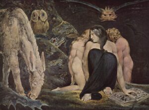 Hecate The Night of Enitharmon`s Joy by William Blake (1795)