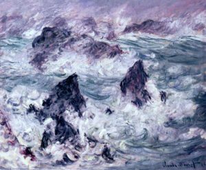 Storm at Belle-Ile by Claude Monet (1886)