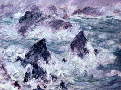 Storm at Belle-Ile by Claude Monet (1886)