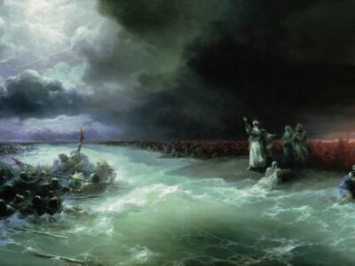 Passage of the Jews through the Red Sea by Ivan Aivazovsky (1891)