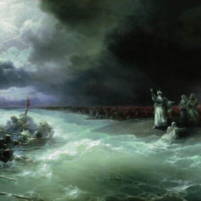 Passage of the Jews through the Red Sea by Ivan Aivazovsky (1891)