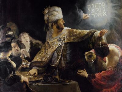 Belshazzar's Feast by Rembrandt (1635)