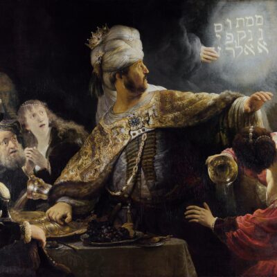 Belshazzar's Feast by Rembrandt (1635)