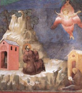 St. Francis' vision of a seraph - Giotto di Bondone (1267–1337)