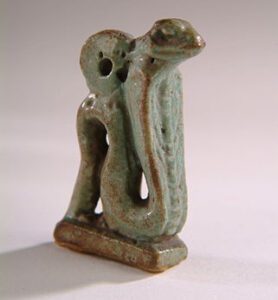 Green glazed Cobra amulet - Courtesy of Harrogate Museums and Arts