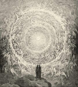 Dante and Beatrice Ascend to the First Heaven by Gustave Doré (1868)