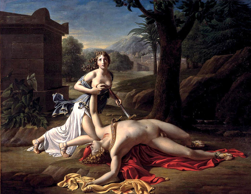 Ancient Myths: Pyramus and Thisbe by Pierre Gautherot (1799)