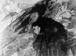 Demon looking to the valley - Mikhail Vrubel