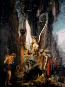 Oedipus the Wayfarer by Gustave Moreau