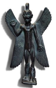 Assyrian bronze statuette of Pazuzu
via Louvre (CC BY-SA 3.0)