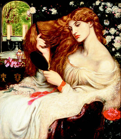 Lady Lilith by Dante Gabriel Rossetti (1866–68; altered 1872–73)